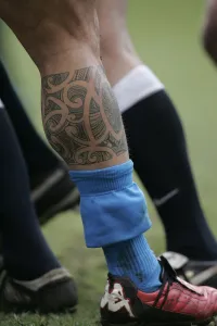 Andrea Prints: Tattooed Calf Of Andrea Lo Cicero