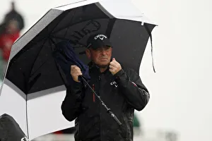 Georges Prints: Thomas Bjorn Shelters From The Rain