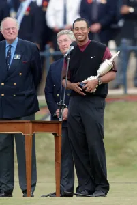 Tiger Woods Makes Presentation Speech
