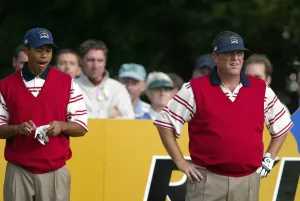 Woods Prints: Tiger Woods & Mark Calcavechia