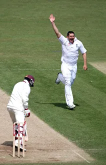 Tim Bresnan Celebrates Taking Ramdin Wicket Tim Bresnan Celebrates Taking Ramdin Wicket