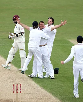 Wicket Prints: Tim Bresnan Takes Chanderpaul Wicket To Win The 2nd Test