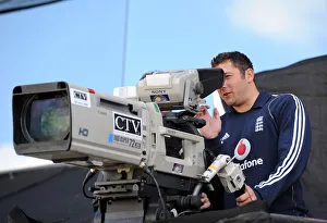 Tim Bresnan & Tv Camera