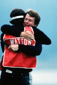 Bruce Prints: Tom Watson & Caddy Bruce Edwards Celebrate Winning