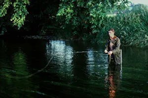 Full Or Half Body Prints: Trout Fishing