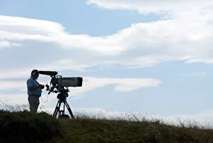 Andrews Prints: Tv Camera Follows The Action