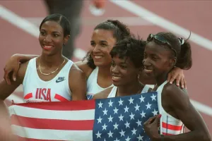 1995 Prints: Usa 4x400 Metres