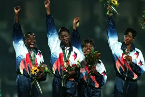 Flowers Prints: Usa 4x400 Metres Relay Team