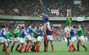 Line Out Prints: Victor Costello Wins Line-Out
