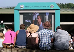 Andy Murray Prints: View From Murray Mount Of Court 1 Andy Murray V Ivo Karlovic