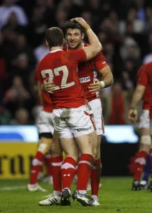 Six Nations Prints: Wales Players Celebrate