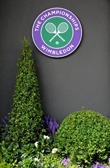 Genral View Prints: Wimbledon Logo & Flower Bed