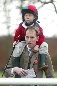 Young Prints: Young Racegoer With Father